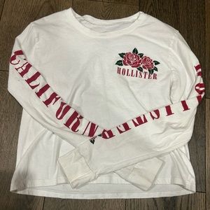 Small, white, Hollister long sleeve T-shirt